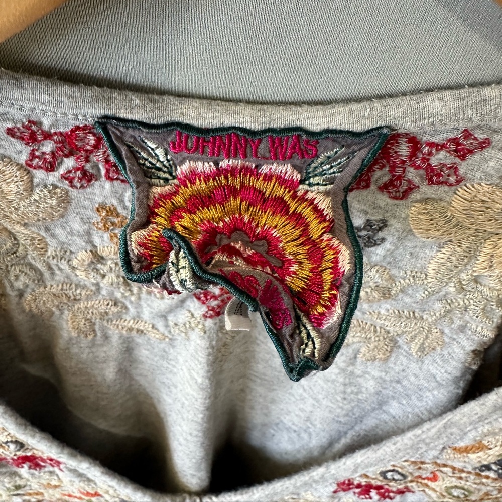 Johnny Was Embroidered Top Blouse Shirt Size 1X - Picture 5 of 8